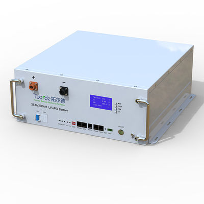 25.6V 200Ah Estación base LFP Batería montada en el bastidor de baterías Corriente de descarga máxima 110A 1S