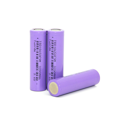 Compacto ligero 18650 Batería de litio 3200mAh 3.6V 3C