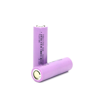 3.7V 5000mAh Célula recargable de iones de litio, 21 mm * 70 mm Baterías de hierro de litio 2C Descarga