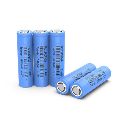 UN38.3 Batería recargable de litio 18650, BMS Batería de litio de 2000 mAh