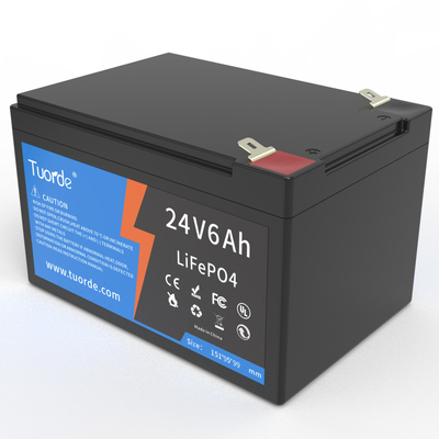 Batería de ciclo profundo de iones de litio de 24V 6Ah, batería de litio recargable AGV