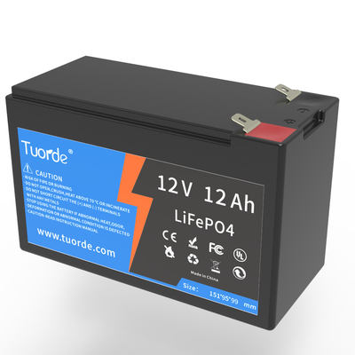 Batería de ciclo profundo de iones de litio de 12V y 12Ah