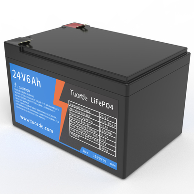 Batería de ciclo profundo de iones de litio de 24V 6Ah, batería de litio recargable AGV