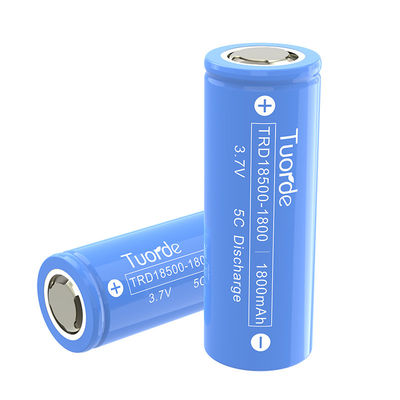 18500 Batería de litio cilíndrica de 1800 mAh 5C